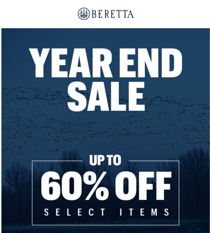 Beretta 60% Off Year End Sale