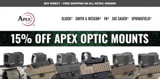 apex tactical 15% off optics plates and mounts