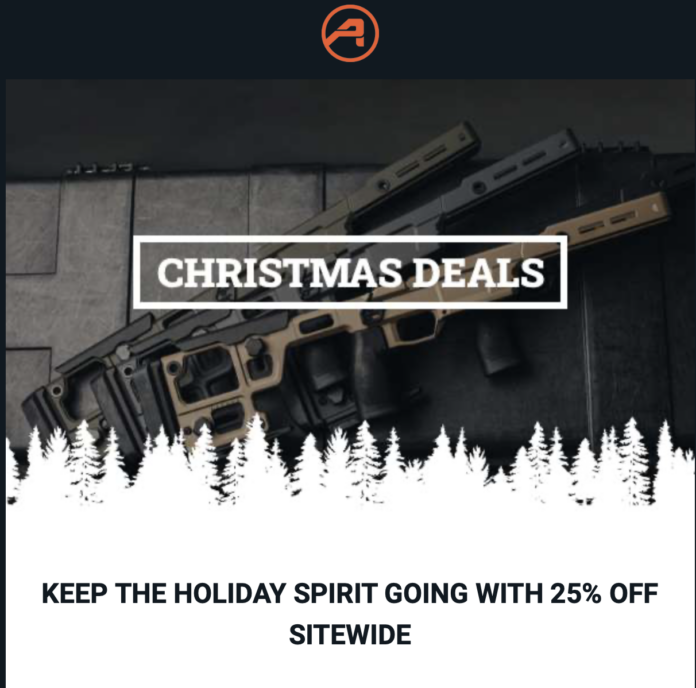 Aero Precision 25% Off Sitewide Christmas deals continue