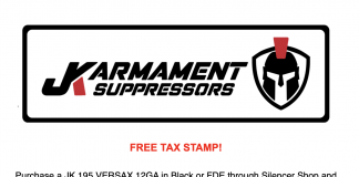 JK Armament: Free Tax Stamp