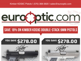 EuroOptic Kimber Deals 18% Off
