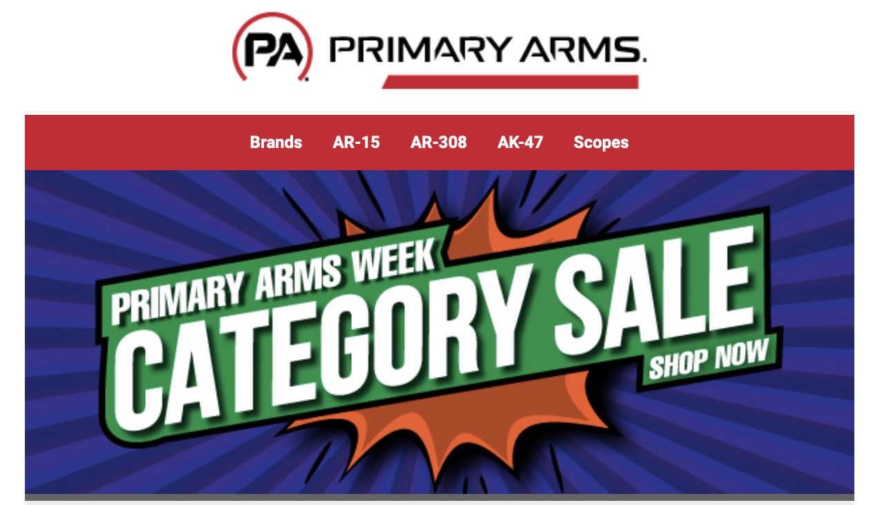 Primary Arms Week Category Sale