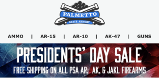 Palmetto State Armory Presidents Day