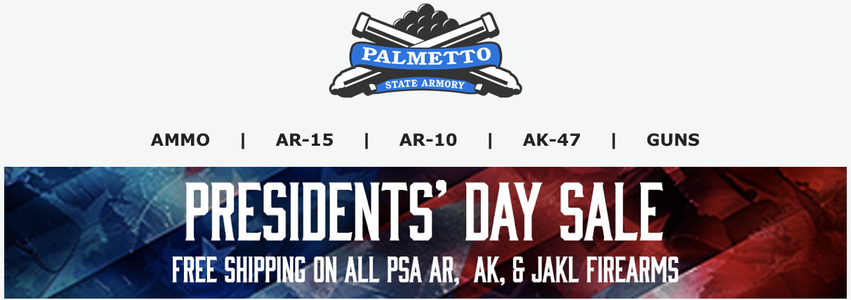 Palmetto State Armory Presidents Day