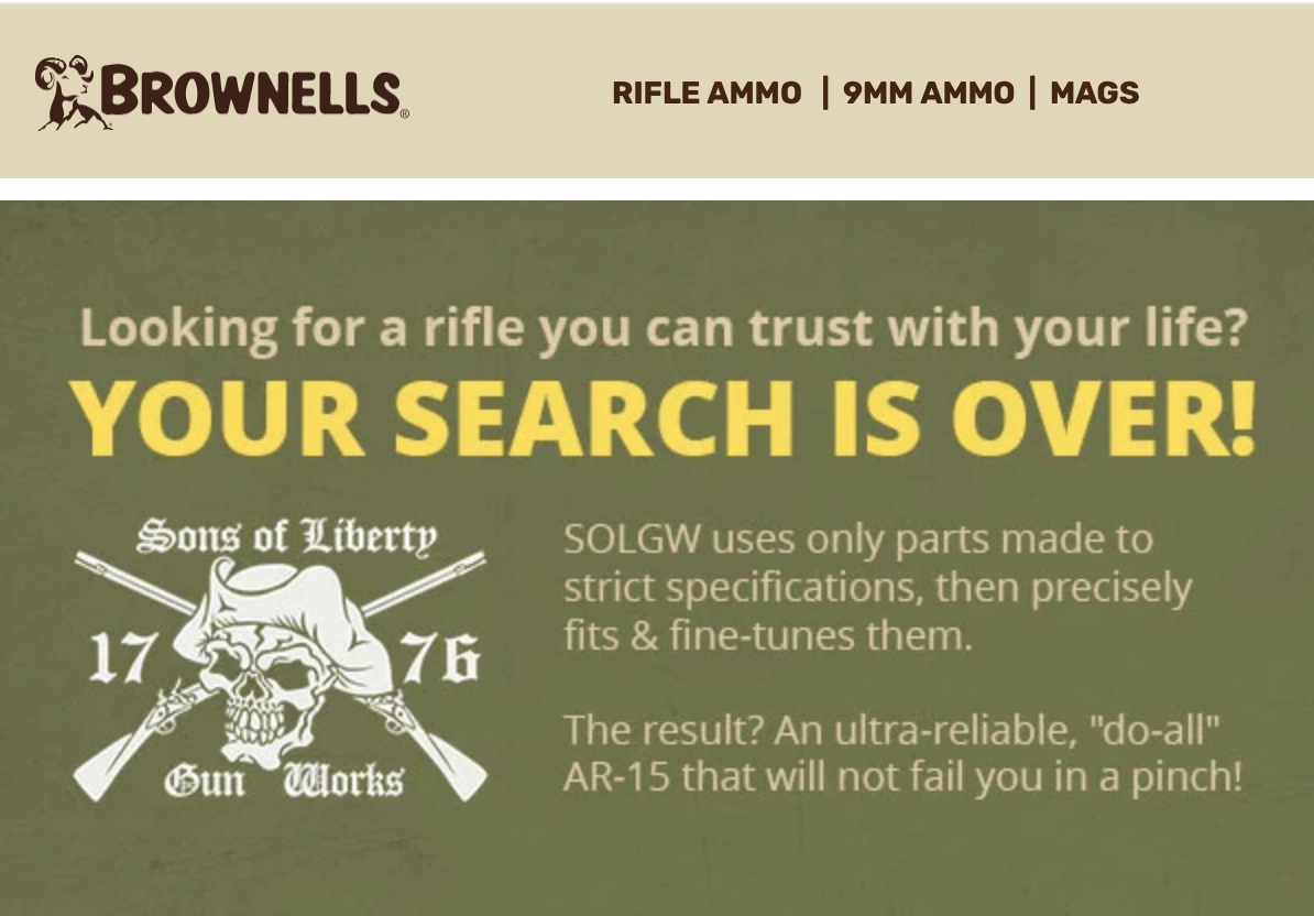 Brownells SOLGW Rifle Deals