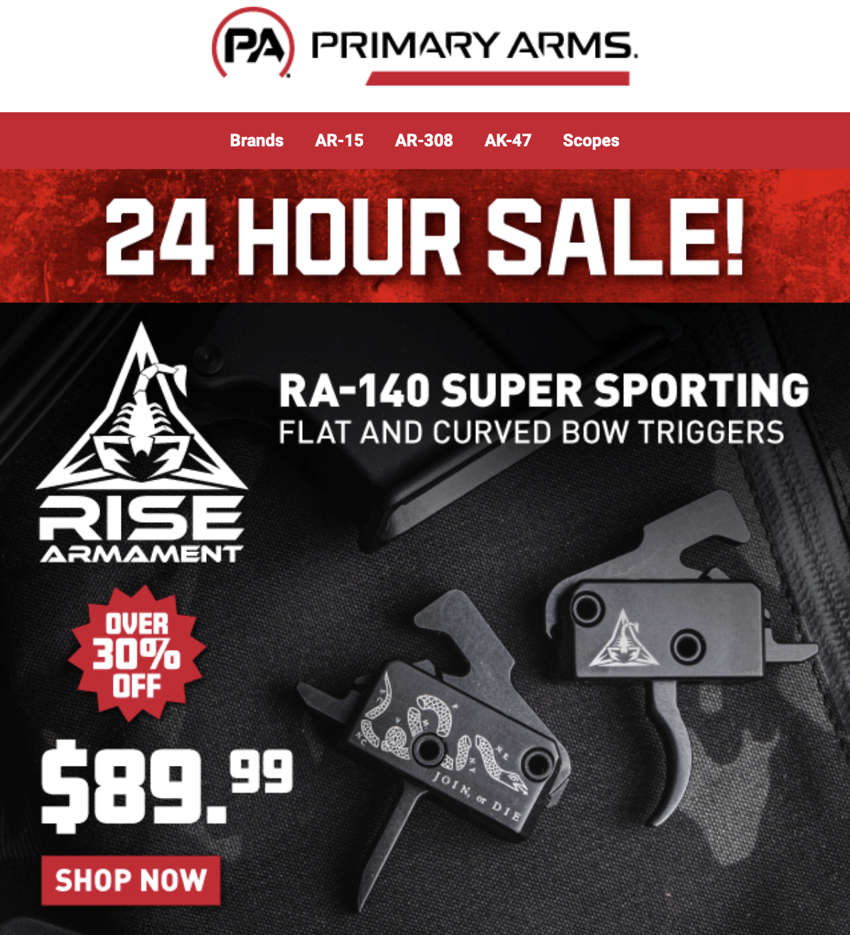 Primary Arms 24 Hour Sale