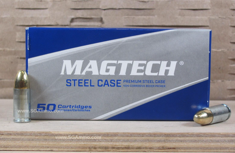 SG Ammo Steel Case Magtech 9mm
