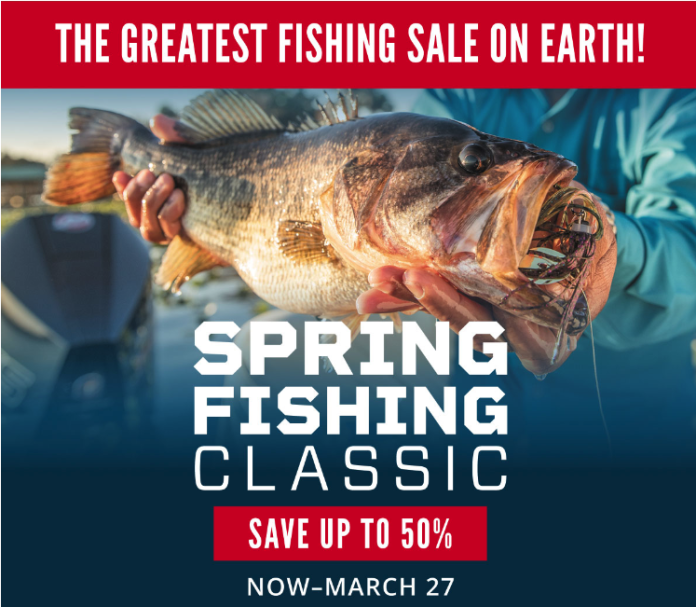 Cabelas Spring Fishing Sale