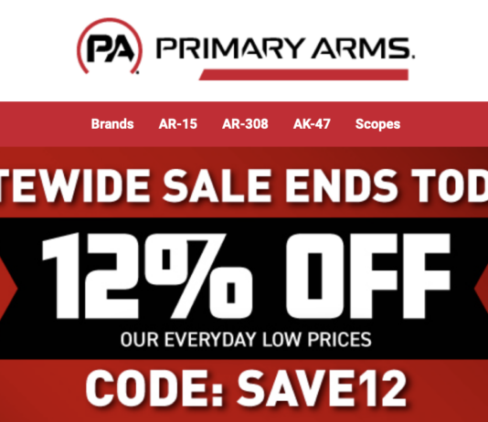 Primay Arms 12% Off Sitewide