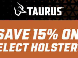 Taurus 15% Off Holsters