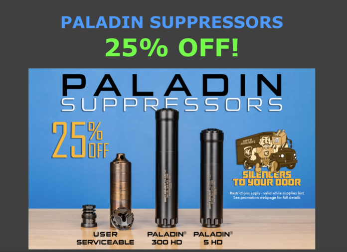 Griffin Armament 25% Off Paladin Suppressors