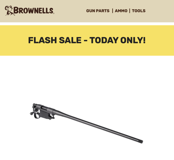 Brownells Howa Barreled Action For $350 today only
