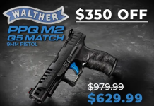 EuroOptic $350 Off Walther PPQ M2 Q5 Match