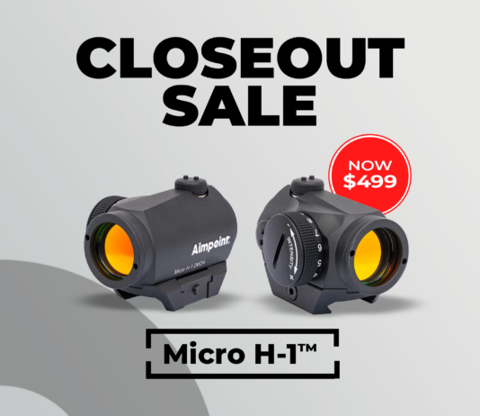 Aimpoint H1 Clearance $499