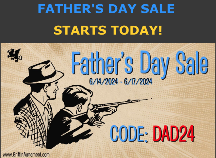 Griffin Armament 15% Off sitewide for father's day