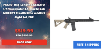 PSA Stealth AR15 Deals 4th Of July