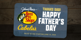 Bass Pro Cabelas 10% Off Father's Day Gift Cards