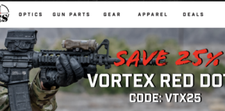 Kenzie's Optics 25% Off Vortex Red Dots