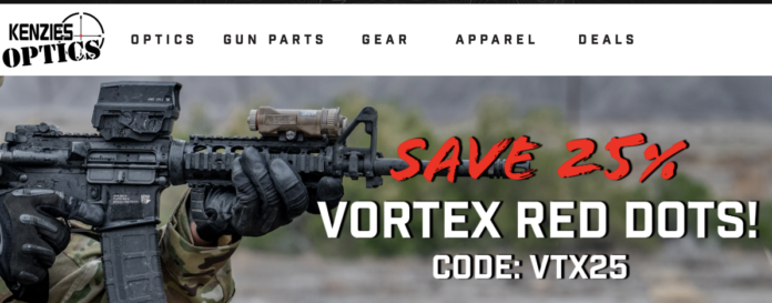 Kenzie's Optics 25% Off Vortex Red Dots