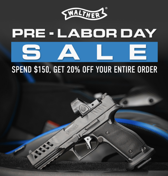 Walther Arms Pre Labor Day Sale