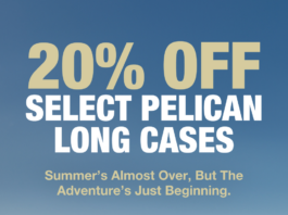 20% off Pelican long cases