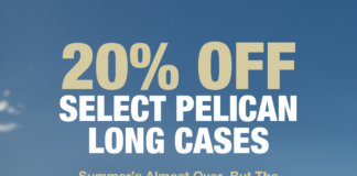 20% off Pelican long cases