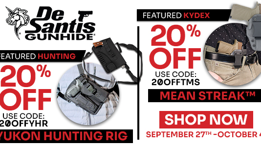 De Santis Gunhide 20% Off Yukon Rig and Mean Streak Holster