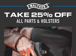 Walther Arms 25% Off Parts Sale