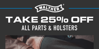 Walther Arms 25% Off Parts Sale