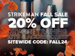 Strikeman 20% Off Fall Sale