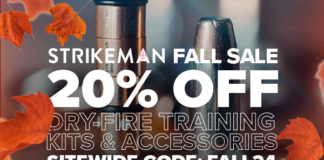 Strikeman 20% Off Fall Sale