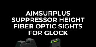 Aimsurplus fiber optic sights for glock