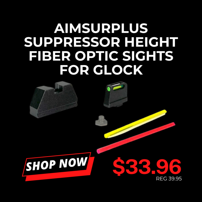 Aimsurplus fiber optic sights for glock