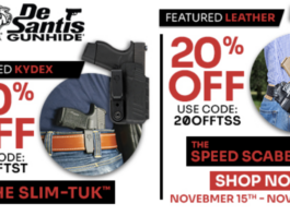 20% Off De Santis Slim-Tuk or Speed Scabbard