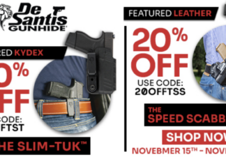 20% Off De Santis Slim-Tuk or Speed Scabbard