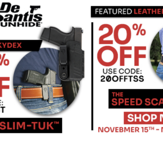 20% Off De Santis Slim-Tuk or Speed Scabbard