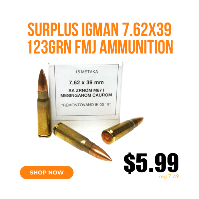 AimSurplus 7.62x39mm Igman ammo