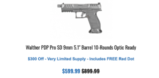 GrabAGun Walther PDP PRO $599 On Sale