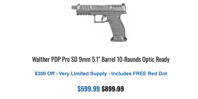 GrabAGun Walther PDP PRO $599 On Sale