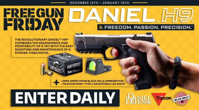 Daniel Defense H9 Giveaway Free Gun Friday Athlon