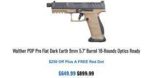 Walther PDP Pro FDE $649 GrabAGun