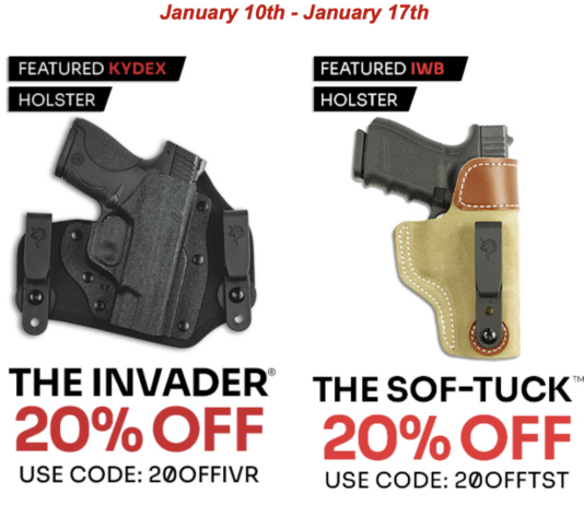 20% Off invader or sof-tuck de santis gunhide holster