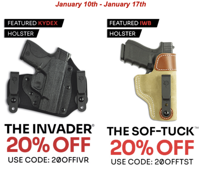 20% Off invader or sof-tuck de santis gunhide holster