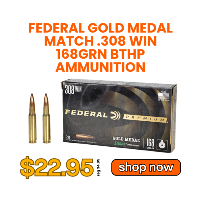 Aimsurplus 308 Winchester Federal Gold Medal Match On Sale