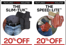 20% Off Speed Lite and Slim Tuk Holsters De Santis