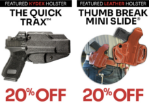 De Sanits Gunhide 20% off Quick Trax Thumb Break Mini Slide