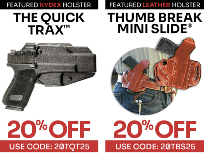 De Sanits Gunhide 20% off Quick Trax Thumb Break Mini Slide