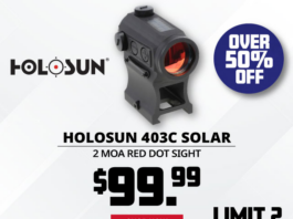 Primary Arms Holosun 403C On Closeout 50% Off $99.99