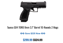 Taurus GX4 TORO GrabAGun $299