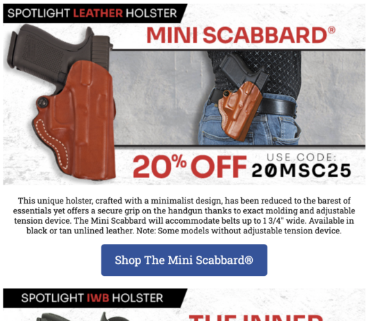 De Santis Gunhide 20% Off The Mini Scabbard and Inner Piece 2.0 Holsters